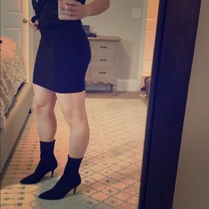 Joe Fresh black midi skirt